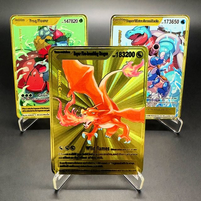 TAKARA TOMY Pokémon Metallkarten, Golden, Englisch - Bild 1