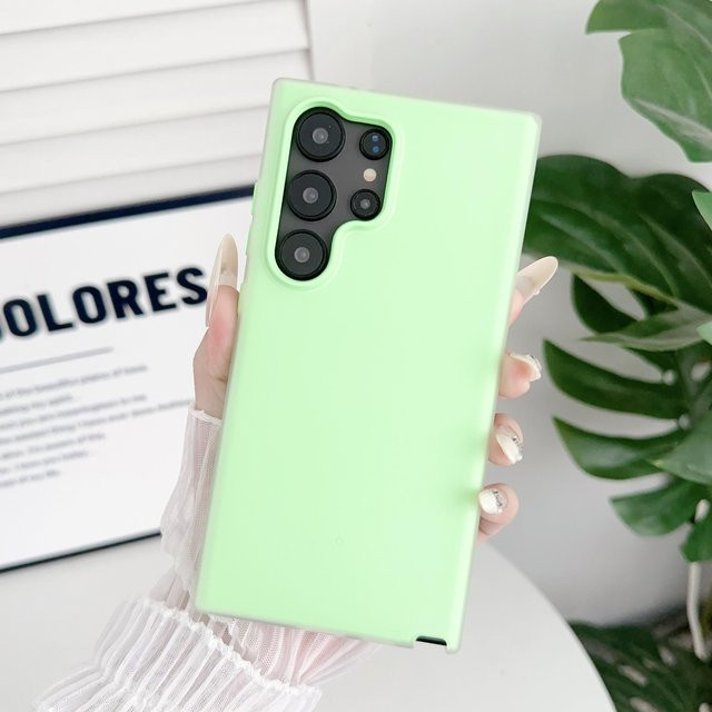 Luxus Jelly Bumper 2-in-1 Hybrid Schutzhülle für Samsung Galaxy S24 S23 S22 S21 Ultra Plus FE A55 A54 A53 A35 A34 A33 A25 A24 A23 A15 A14 5G in Grün - Bild 1