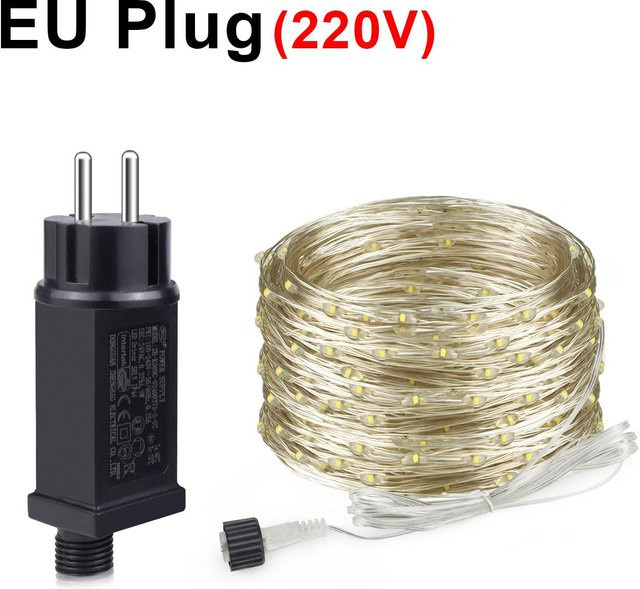 MALITAI LED Kupferdraht Lichterkette mit EU-Stecker in Warmweiß - Bild 1