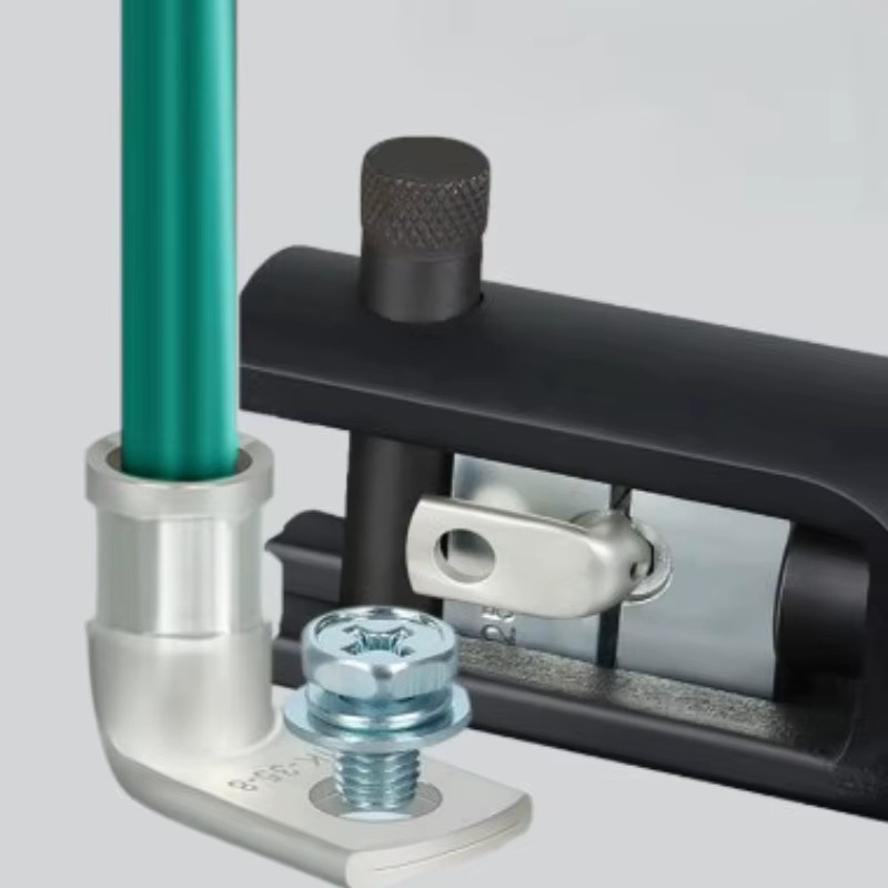 L-Typ 90 Grad Kupfer-Schraubklemmen für Elektrokabel, ringförmige Rohrverbinder und Crimpklemmen in Silber und Messing - Bild 3