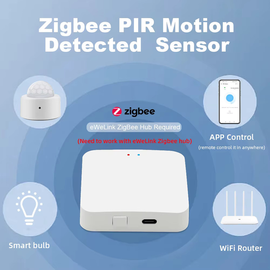 ONENUO Zigbee PIR Bewegungsmelder 3.0 Smart Infrarot-Sensor für Home Assistant und eWelink, Weiß - Bild 2