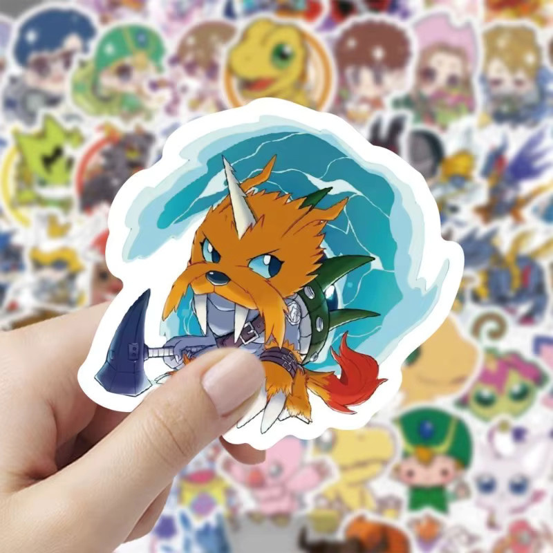 Bandai Digimon Chibi Aufkleber, 60 Stück, multicolor - Bild 2
