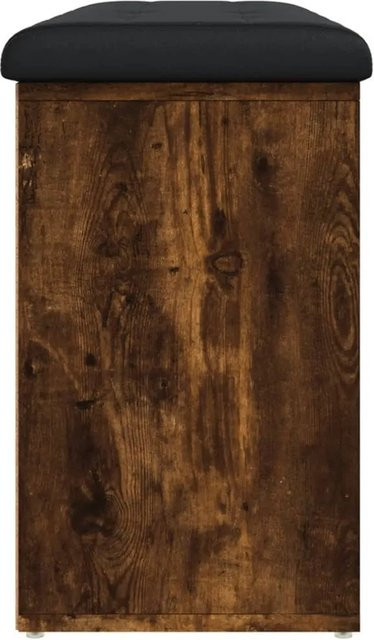vidaXL Schuhbank aus Holzwerkstoff und Kunstleder in Räuchereiche, B/T/H: 102 x 32 x 50 cm - Bild 1