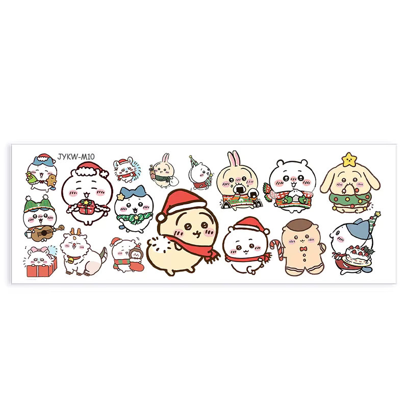Chiikawa DTF-Sticker, UV-Transfer, transparent, bunt - Bild 2