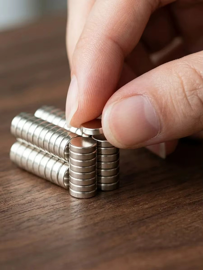 Set aus Scheibenmagneten in Silber für Schilder, Poster und Schmuckherstellung, Durchmesser: 20 mm, Dicke: 2 mm und Durchmesser: 5 mm, Dicke: 1 mm - Bild 3