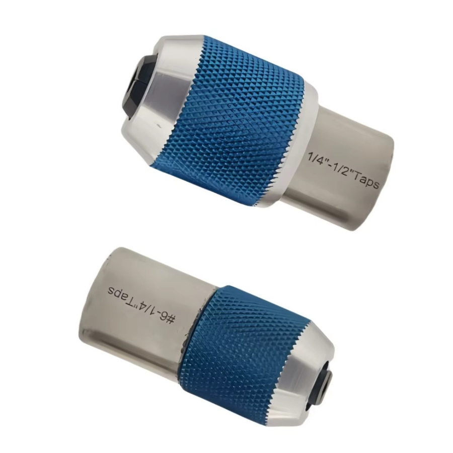 VIBRATITE 2-teiliger Gewindebohrer-Steckschlüsselsatz aus legiertem Stahl für 3/8-Zoll-Antrieb mit Ratschen-Windeisen und Adapter-Werkzeug zum Gewinden - Bild 2