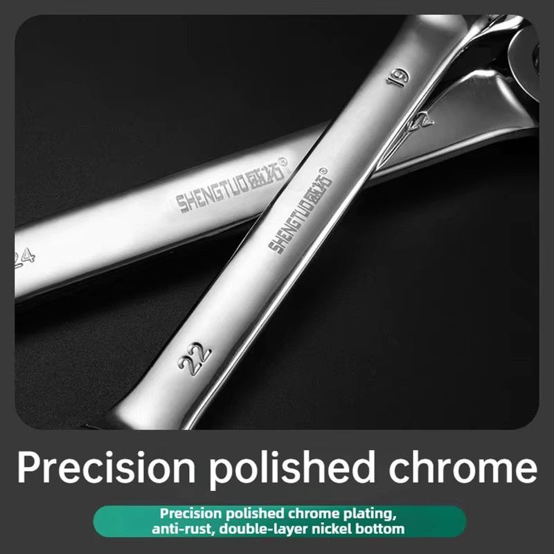 Ölrohr-Blare-Mutter-Schraubenschlüssel-Set in Silber, 6–27 mm, offener Bremsschlüssel für Autoreparaturen und Demontagearbeiten - Bild 5