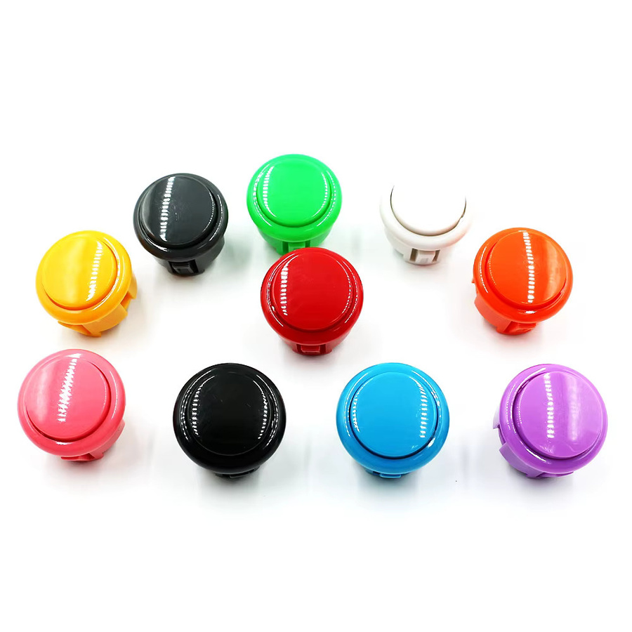 Sanwa Push Button Start Schalter für Arcade Spiel Maschinen und Hitbox Joystick Konsolen in Grün und Multicolour (24mm und 30mm) - Bild 2