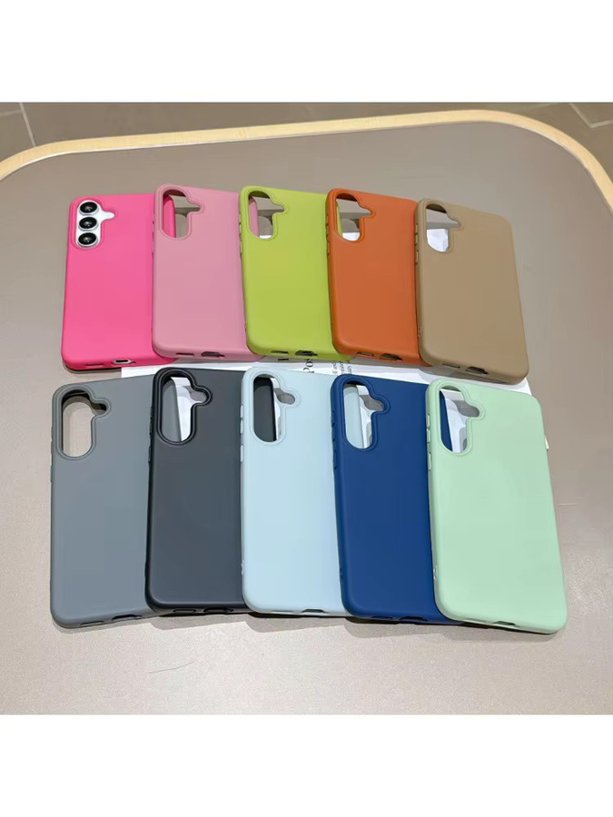 Stoßfeste MagSafe Flüssig-Silikon-Hülle für Samsung Galaxy S26 S25 Ultra S24 FE A57 A37 in Pink und Multicolour - Bild 2