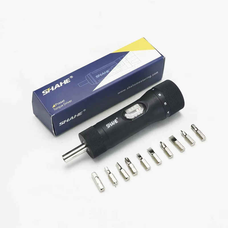 SHAHE Einstellbarer Drehmomentschraubendreher 1/4 Zoll Antrieb mit 10-teiligem Bit-Set, Schwarz, 10-70 In/lb Präzisionsmessung - Bild 6