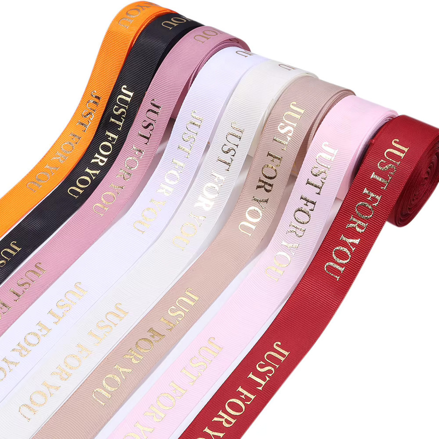 Polyesterband Just For You in Beige und Multicolour für DIY-Dekorationen und Geschenkverpackungen, Breite: 2,5 cm, Länge: 9,14 m - Bild 6