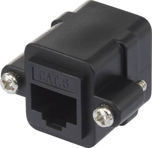 Renkforce RJ45 Netzwerk Adapter CAT 6 Ethernet LAN Adapter Schwarz - Bild 1