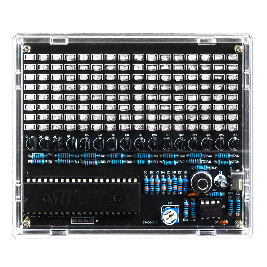 UICPAL DIY LED Löten Kit Sound-Control Melodie Lampe mit RGB Spektrum Display in Transparent und Multicolour - Bild 3