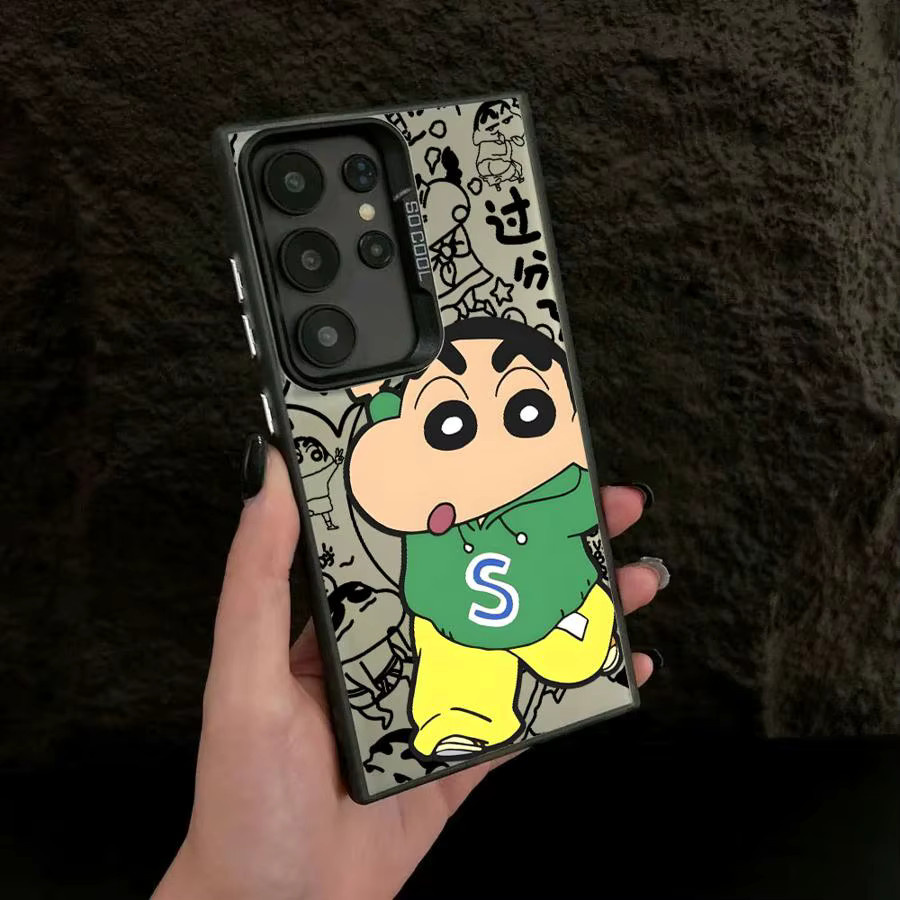 Handyhülle mit niedlichem Crayon Shin Chan Design für Samsung Galaxy S25 S24 S23 S22 S21 Ultra Note 20 FE in Multicolour - Bild 2