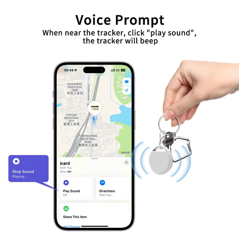 Apple AirTag Smart Bluetooth-Tracker in Gelb für die Find My App (nur iOS) als Ortungsgerät für Gepäck, Schlüssel und Taschen - Bild 2