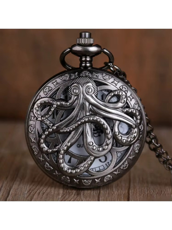 JBAILI Taschenuhr Quarz, Schwarz, Herren - Bild 2