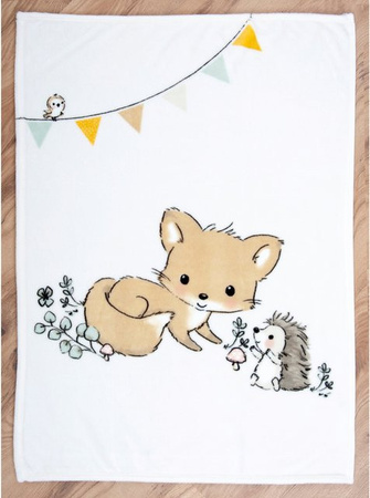 Baby Best Babydecke Waldfreunde von Herding in Weiß, B/B/H: 75 x 100 cm