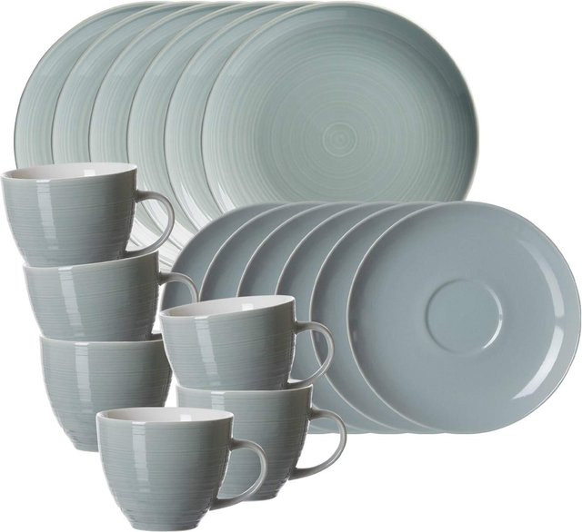 Ritzenhoff & Breker Kaffeeservice Suomi 18er Set aus Keramik in Blau - Bild 1