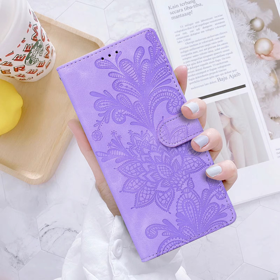 Magnetische Leder-Brieftasche als Flip-Case für Samsung Galaxy S26 S25 S24 S23 S22 S21 S20 S10 S10e S9 S8 S7 S6 Plus Ultra FE in Braun - Bild 4