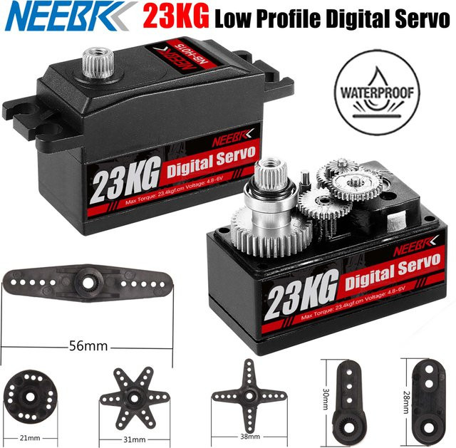 NEEBRC Low-Profile-Digitalservo, Metallgetriebemotor, mit großem Drehmoment - Bild 1