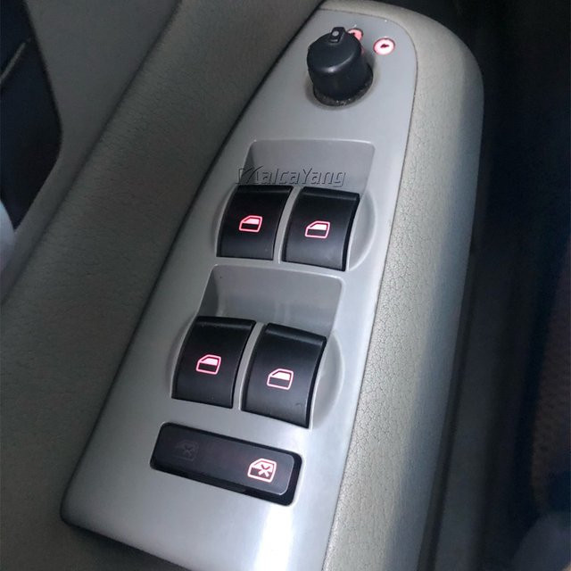Malcayang Fensterheberschalter in Schwarz für Audi A4 B6 und Audi A4 B7 8E 0959851 B - Bild 1