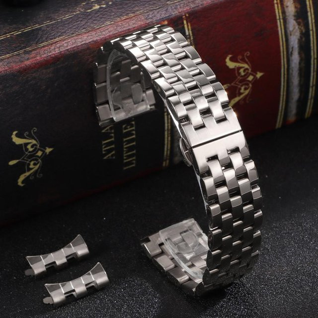 TolTales Uhrenarmband Edelstahl, silber, Herren - Bild 1
