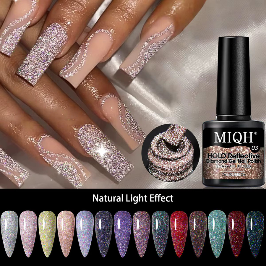 MIQH Nagellack-Set, Lila, Schimmernd, 7 ml - Bild 2