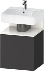 Duravit Waschtischunterschrank Qatego in Graphit Hochglanz, B/T/H: 49 x 42 x 64,5 cm - Bild 1