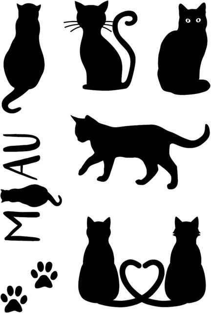 Clear Stamps Katzen für kreative Stempelgestaltungen - Bild 1