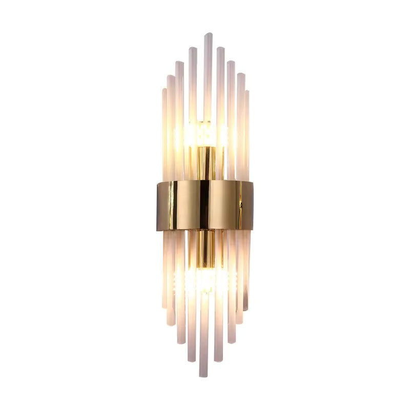 ZCTOP Moderne LED Wandleuchte in Gold mit transparentem Glas für Wohnzimmer, Schlafzimmer und Treppen - Bild 4