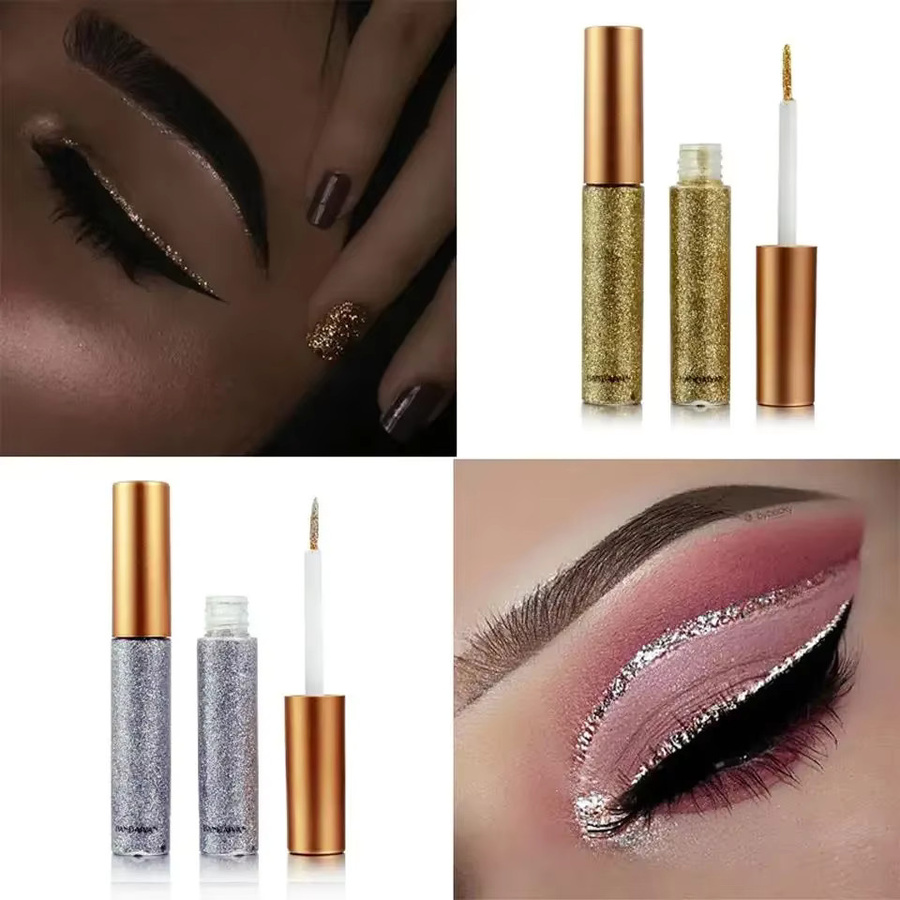 Handaiyan Eyeliner-Set, flüssig, Metallic, 10-teilig, Unisex - Bild 3