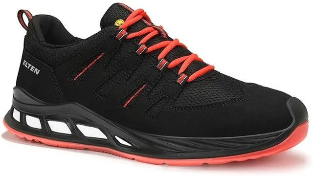Elten Sicherheitshalbschuh Maddox XXR Black Red Low ESD S3S in Größe 43 - Bild 1