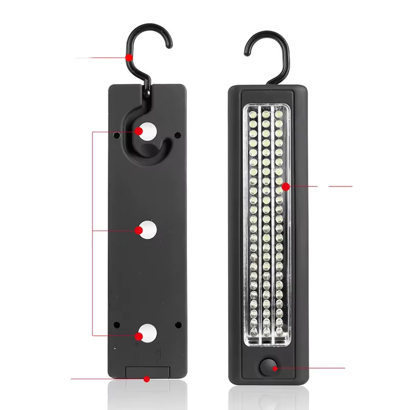 LED Arbeitslicht Schwarz mit Haken für Auto und Camping als Notlampe - Bild 3