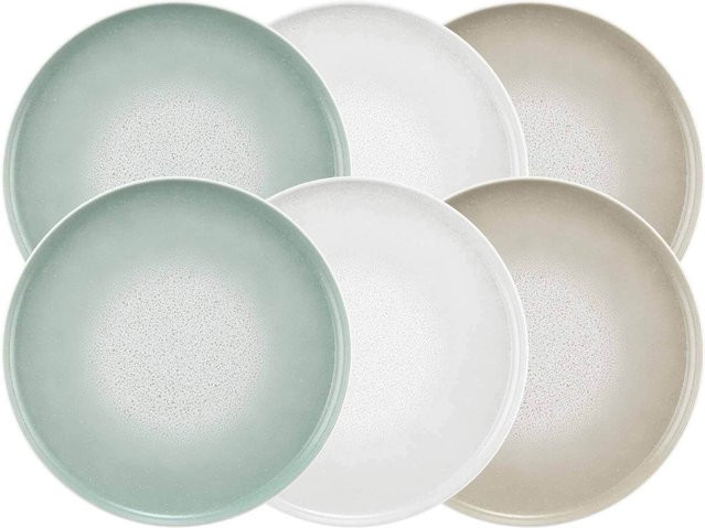 Seltmann Weiden Speiseteller Sento Home aus Keramik, Weiß, 6er Set, Durchmesser: 27,6 cm - Bild 1