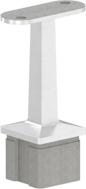 FeNau Handlaufhalter für Vierkantrohr 40 x 40 x 2,0 mm aus Edelstahl in Silber - Bild 1