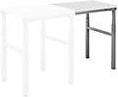 Höhenverstellbarer Anbautisch TRESTON TP 507L in Weiß und Grau mit Holzplatte, Breite: 150,0 cm, Höhe: 90,0 cm - Bild 1