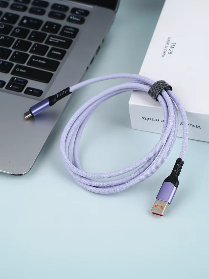 USB-C Ladekabel 120 W mit 6 A für P60 und Mate 60 Serie, lila, Länge: 1,5 m - Bild 4