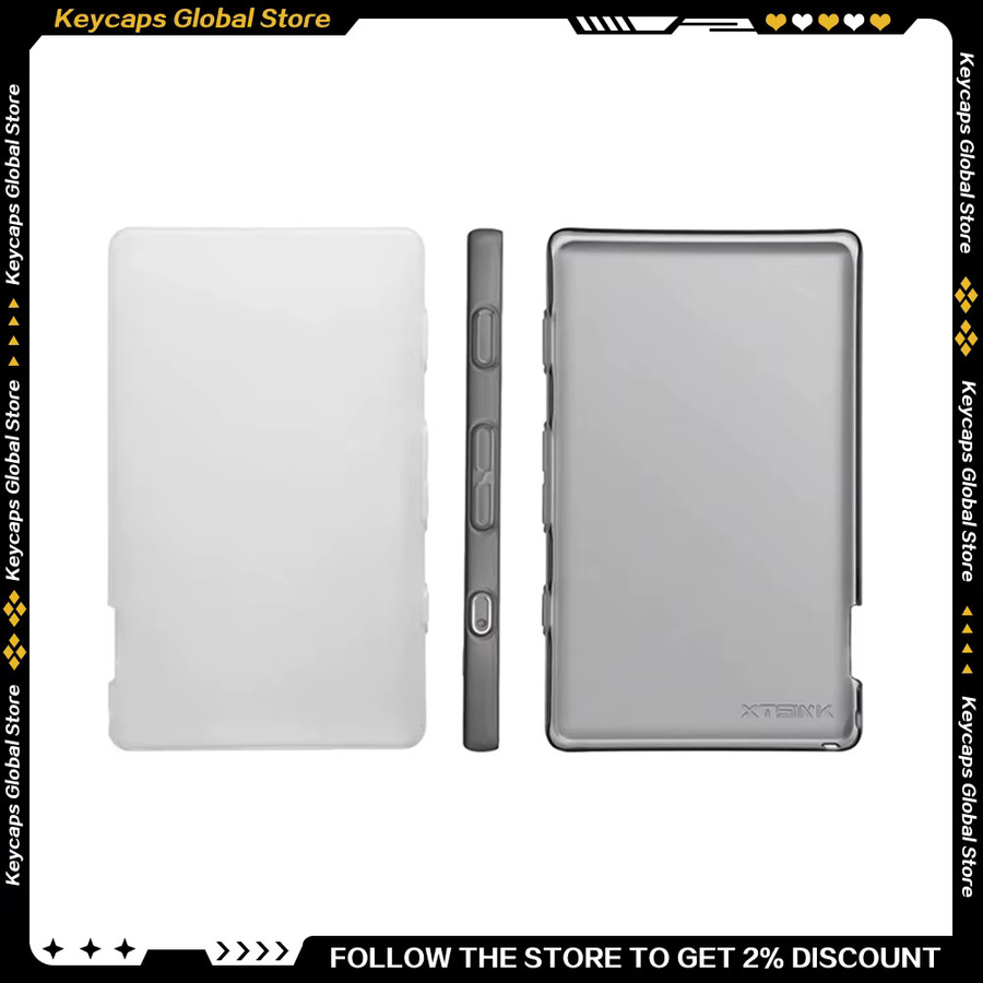 DIXSG Schutzhülle für Xteink X4 E-Book-Reader, Hartschale aus PC-Material, mattiert, Schwarz/Weiß/Transparent - Bild 2