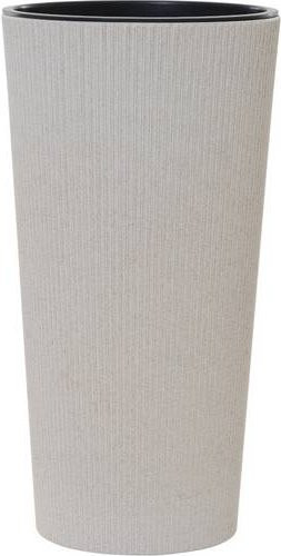 Siena Garden Pflanzgefäß Locon Stripe in Beige mit Streifenmuster aus Kunststoff - Bild 1