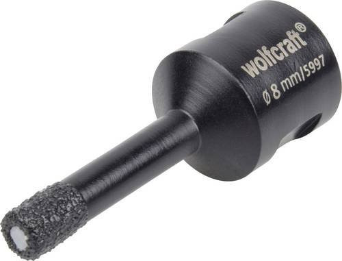 Wolfcraft Lochsäge diamantbestückt in Schwarz mit 8 mm Durchmesser - Bild 1