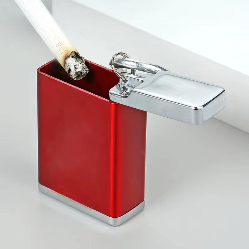 Personalisierbarer Mini-Aschenbecher aus Metall mit Schlüsselanhänger in Schwarz von ODDITY DERIVATIVES - Bild 3