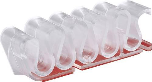 TRU COMPONENTS Kabelhalter selbstklebend transparent mit maximalem Bündel-Durchmesser von 8mm - Bild 1