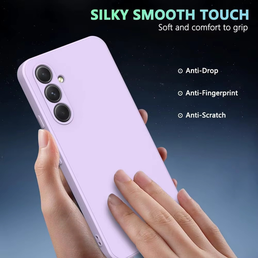 Stoßfeste Silikonhülle für Samsung Galaxy A57 A37 A27 A17 A07 A56 A36 A26 A16 A06 A55 A35 A25 A15 A05 A05S in Sand und Purple - Bild 5