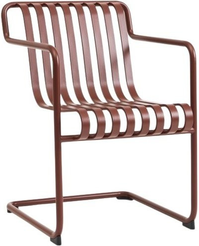 HAY Palissade Cantilever Armlehnenstuhl aus pulverbeschichtetem Stahl in Rot - Bild 1