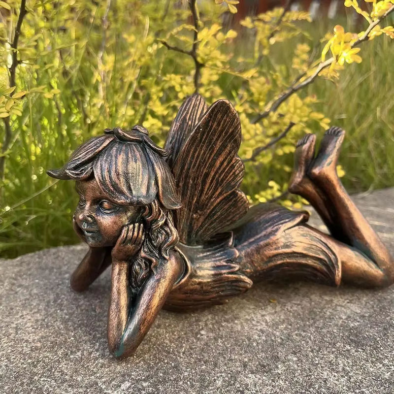 Rainpro Engel und Feen Figuren aus Kunstharz für Garten und Balkon in Bunt - Bild 4