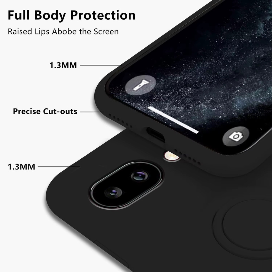 Stoßfeste Schutzhülle aus Flüssigsilikon für Google Pixel 10A, 9A und 8A in Blau oder Schwarz - Bild 4