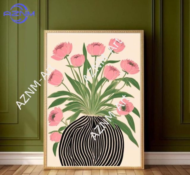 KAYOU Blumenposter Matisse-Wandkunst mit floralen Motiven in Multicolour als moderner Paper Poster - Bild 1