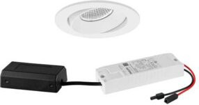 Brumberg LED-Einbaustrahler rund in Strukturweiß, dimmbar, warmweiß - Bild 1