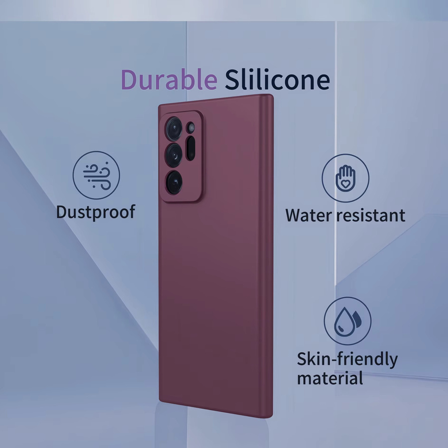 Stoßfeste Silikon Handyhülle für Samsung Galaxy Note 20 Ultra, Note 20 und Note 10+ in Rot - Bild 4