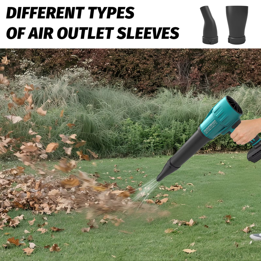 Makita LXT 18V Bürstenloser Akku-Laubbläser mit Turbo-Funktion und 3 Düsen in Türkis - Bild 5